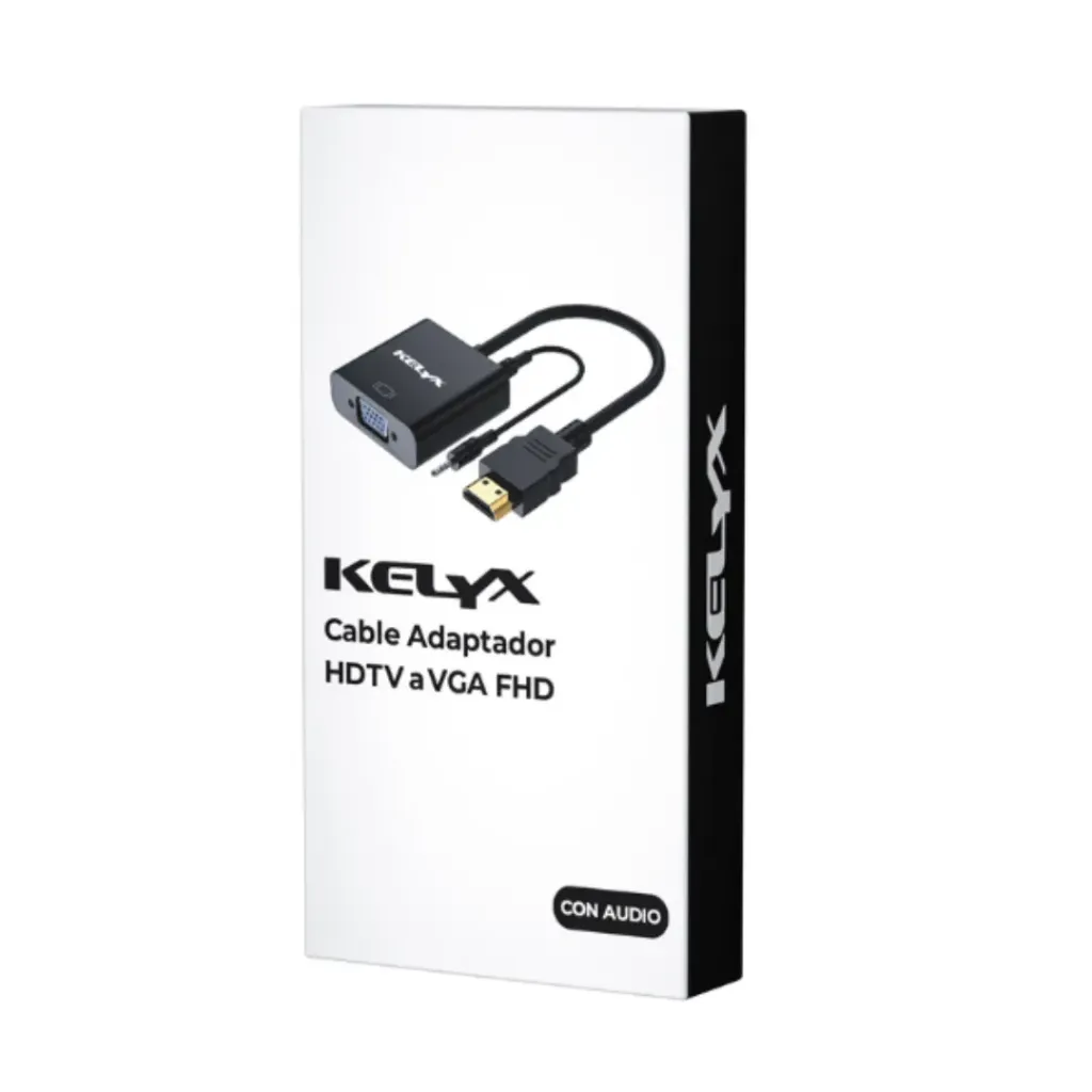 Adaptador Kelyx HDMI a VGA 1080p c/audio