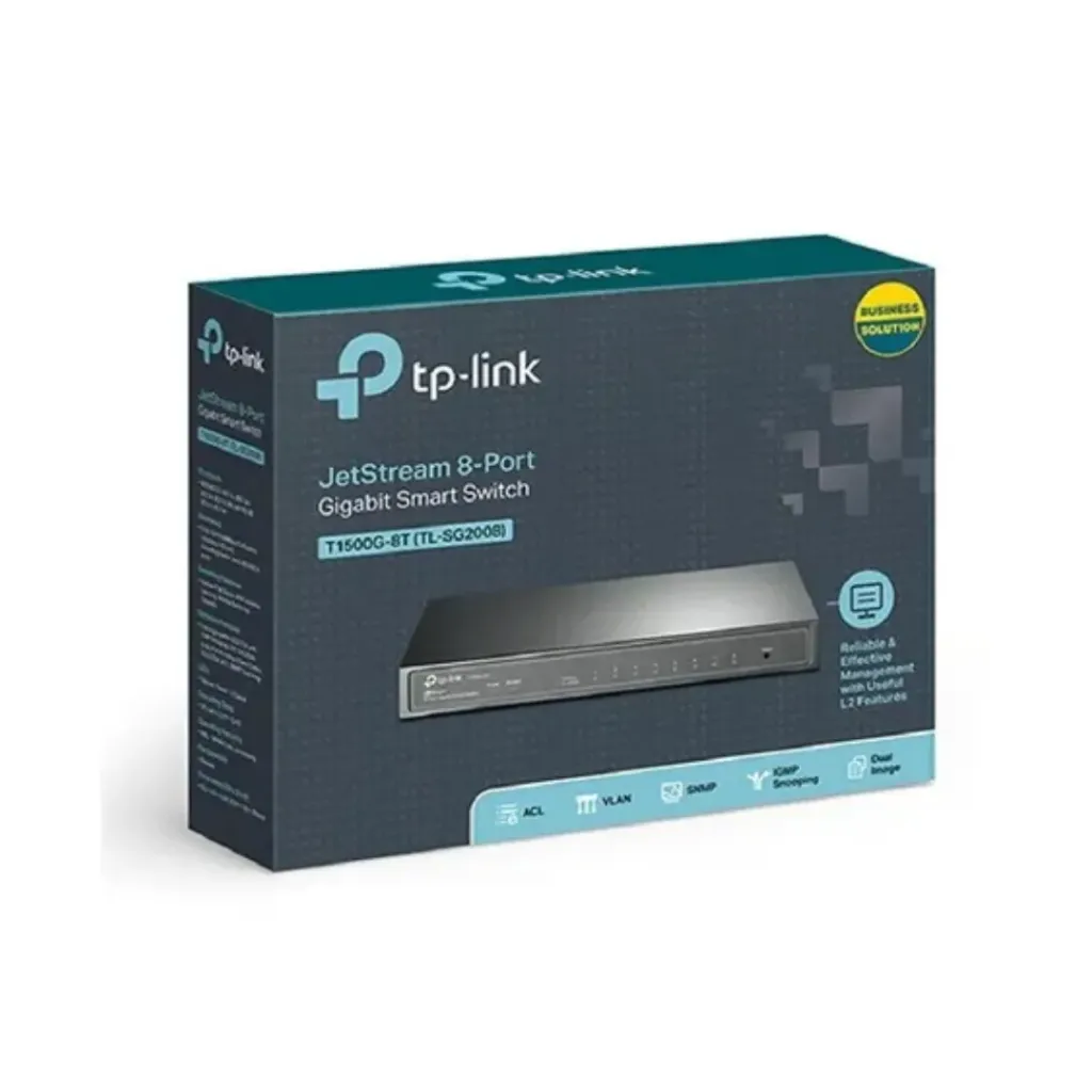 Switch TP Link 8 Puertos GIGABIT INTELIG TL-SG2008