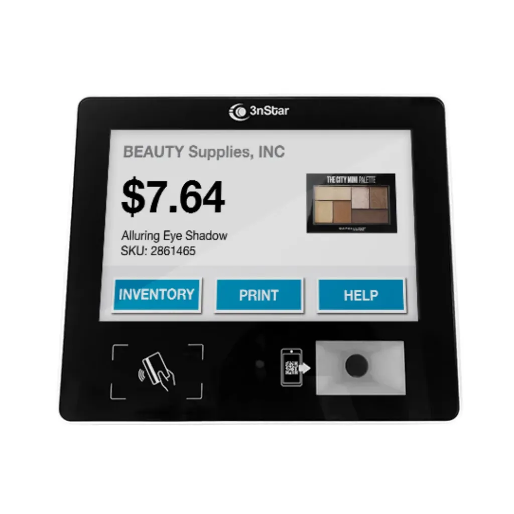 [00258] Verificador de Precios 3nStar-K10-J6412 10.1″ Touch Monitor, Intel J6412, 4GB, 120GB SSD; Wifi, LAN, 2D Barcode Scanner, Windows 10