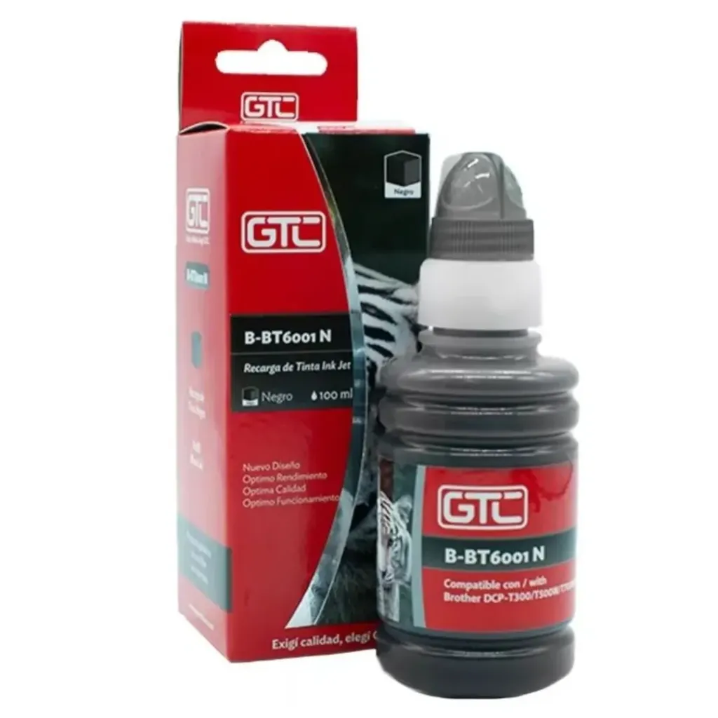Botella de Tinta GT-B-BT6001-N Sist. Continuo BROTHER - GTC