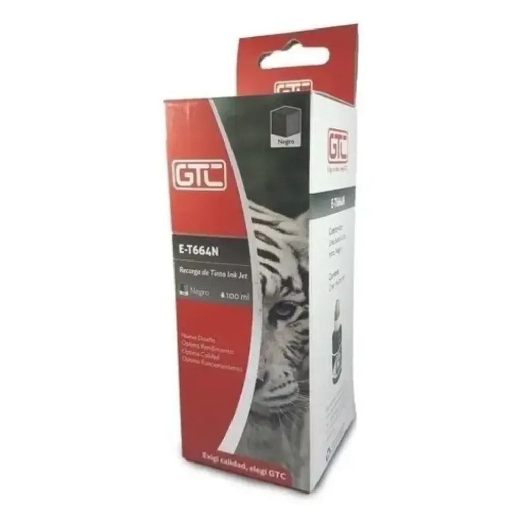 Cartucho GT-E-T664-N-100 Botella de tinta 100ML- GTC