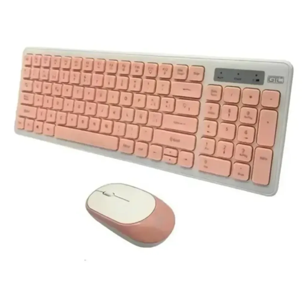 [00102] Teclado y Mouse GTC CBG-017 - Rosa