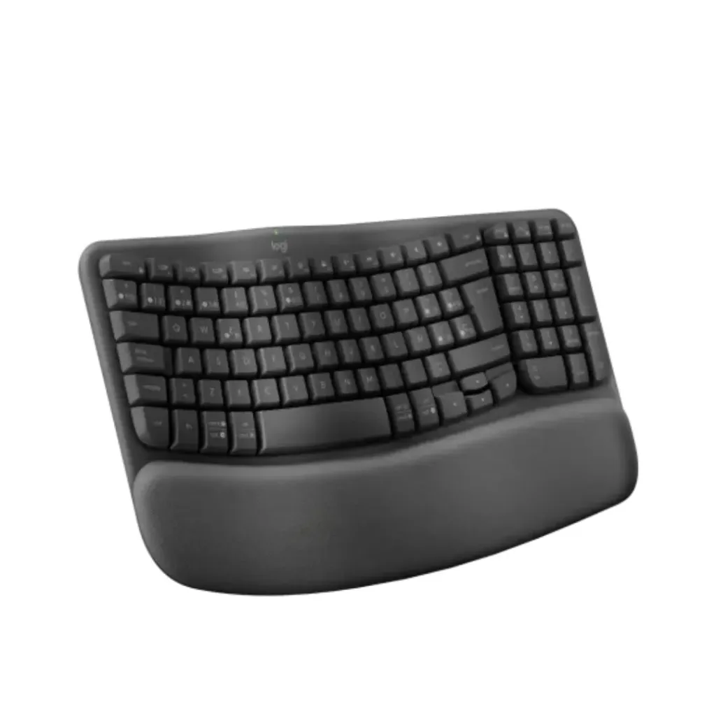 Teclado Logitech Wireless Wave Keys Ergo Black Esp 920-012278