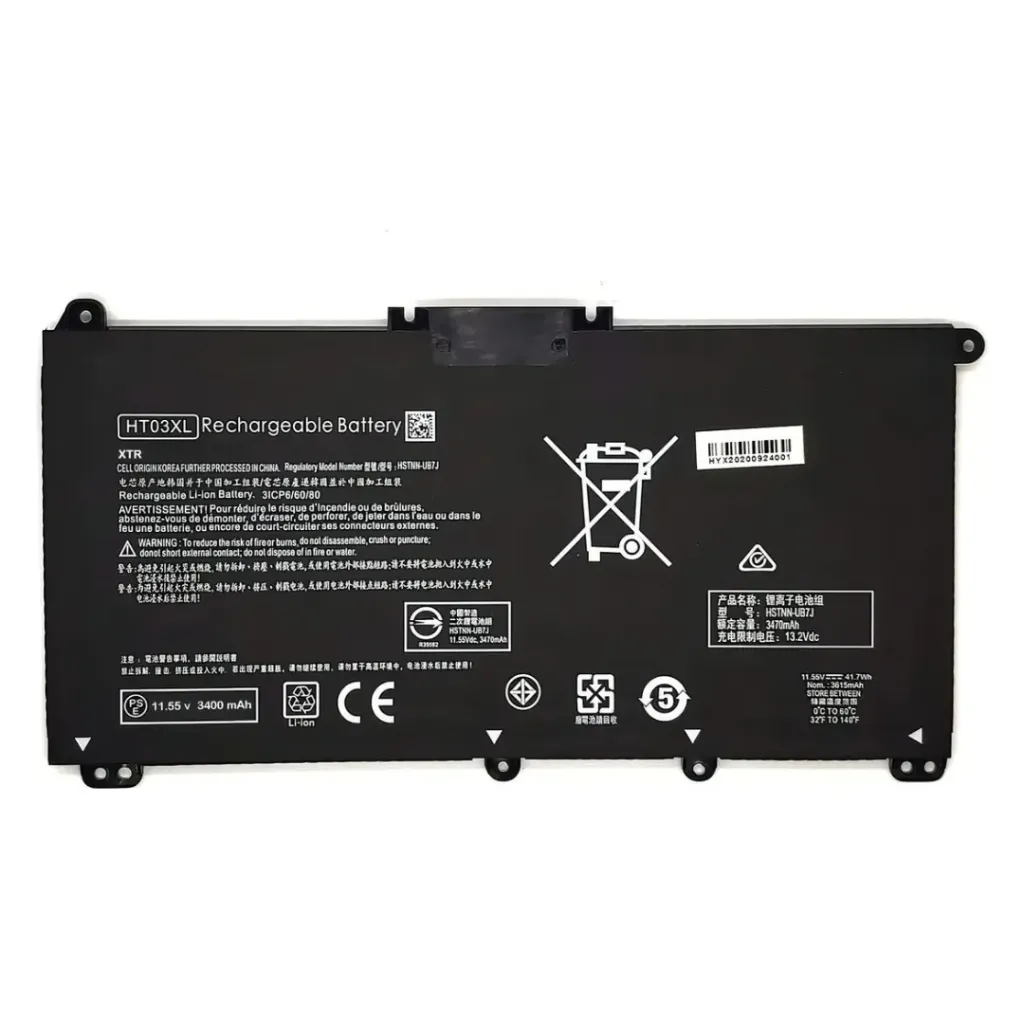 Batería P/ HP HPG250CH HT03X 11.4V 4150MAH 47WH ALTERNATIVA