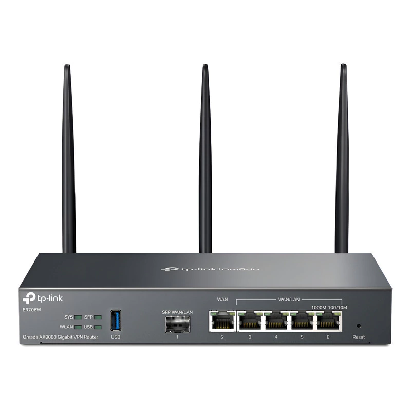 Router TP Link ER706W VPN AX3000 W6 SFP  RJ WLA
